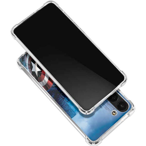 Marvel Captain America Portrait Galaxy S24 FE Clear Case